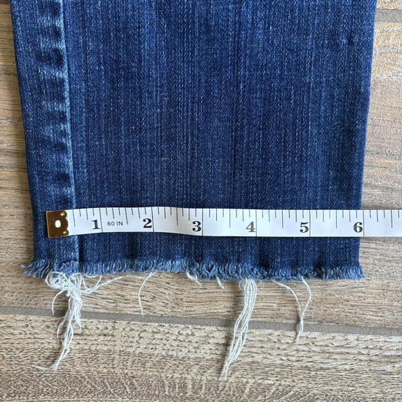 Abercrombie and Fitch Women's Size 6 / 28 Jeans A&F Skinny Raw Edge Capri Crop - Picture 8 of 14